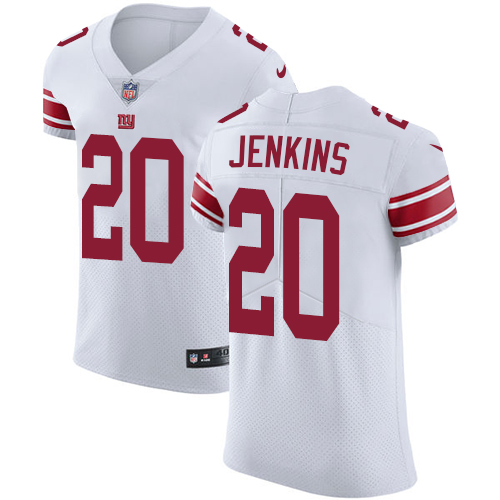 Nike Giants #20 Janoris Jenkins White Men's Stitched NFL Vapor Untouchable Elite Jersey